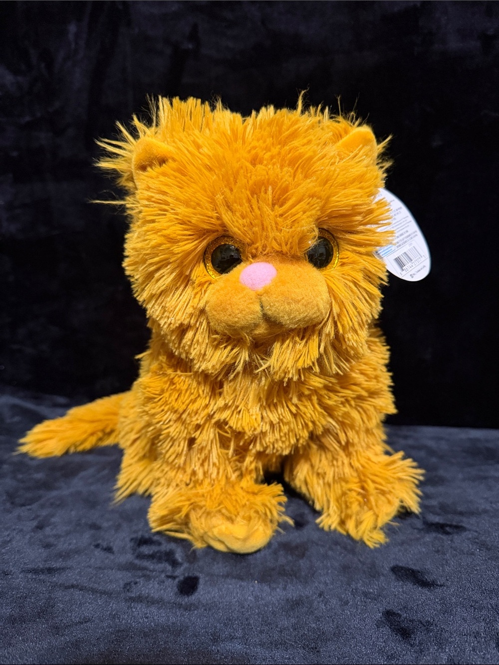 Wizarding World of Harry Potter 11” Cat Crookshank Plush Gold Shag Glitter Eyes
